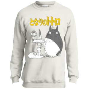 My Friend Totoro - My Neighbor Totoro Poster Black & White Sweatshirt for Kid-My Friend Totoro