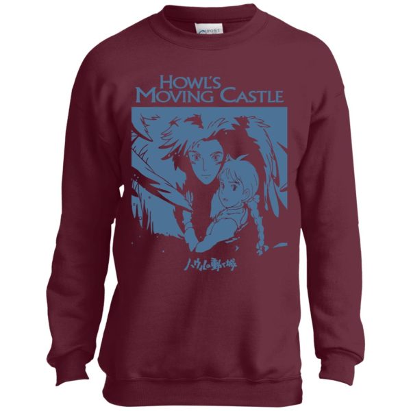 Howl's Moving Castle Merry Go Round Of Life Piano Sheet - Howl’s Moving Castle Black & White Sweatshirt for Kid-Howl's Moving Castle Merry Go Round Of Life Piano Sheet