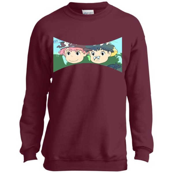 Ponyo Cast - Ponyo and Sosuke Sweatshirt for Kid-Ponyo Cast