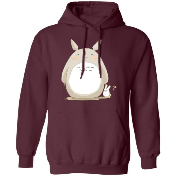 Hayao Miyazaki Totoro - Cute Totoro Pinky Face Hoodie-Apparel, Hayao Miyazaki Totoro, Hoodie, My Neighbor Totoro