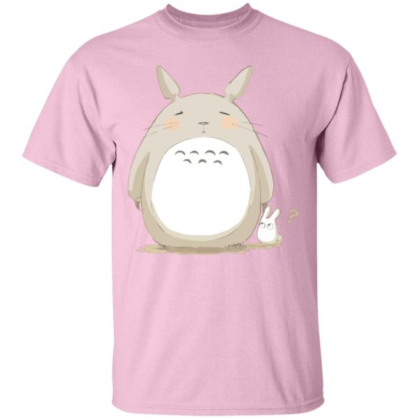 My Neighbor Totoro Backpack - Cute Totoro Pinky Face T Shirt-Apparel, My Neighbor Totoro, My Neighbor Totoro Backpack, Tshirt