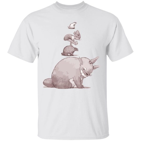 My Neighbor Totoro Film Series - Totoro – Jump over the cow playing T Shirt-Apparel, My Neighbor Totoro, My Neighbor Totoro Film Series, Tshirt