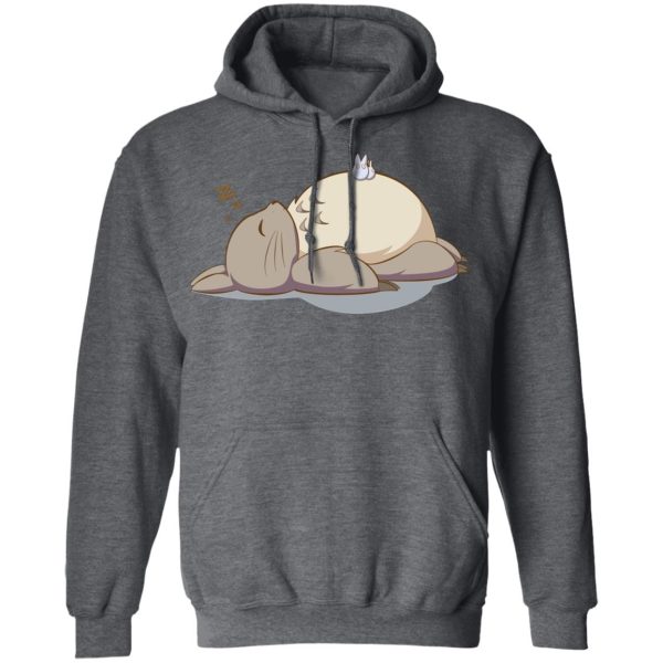 Totoro Lamp - Sleeping Totoro Hoodie-Apparel, Hoodie, My Neighbor Totoro, Totoro Lamp