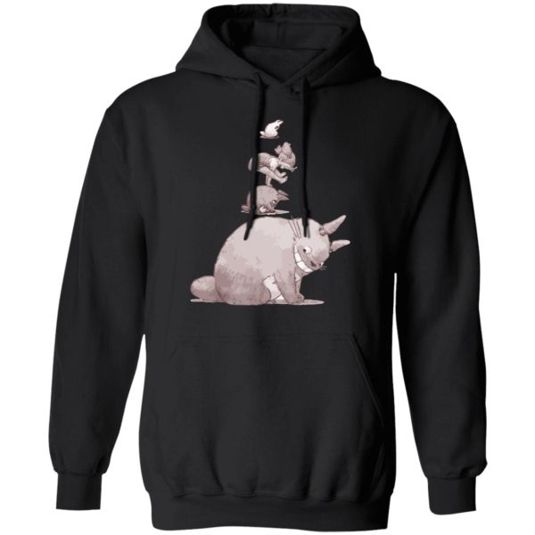 Studio Ghibli Totoro - Totoro – Jump over the cow playing Hoodie-Apparel, Hoodie, My Neighbor Totoro, Studio Ghibli Totoro