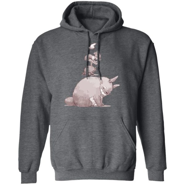 Studio Ghibli Totoro - Totoro – Jump over the cow playing Hoodie-Apparel, Hoodie, My Neighbor Totoro, Studio Ghibli Totoro