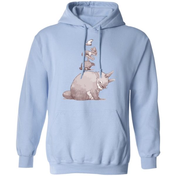 Studio Ghibli Totoro - Totoro – Jump over the cow playing Hoodie-Apparel, Hoodie, My Neighbor Totoro, Studio Ghibli Totoro