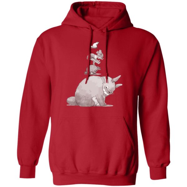 Studio Ghibli Totoro - Totoro – Jump over the cow playing Hoodie-Apparel, Hoodie, My Neighbor Totoro, Studio Ghibli Totoro