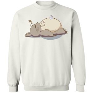 Chibi Totoro - Sleeping Totoro Sweatshirt-Apparel, Chibi Totoro, My Neighbor Totoro, Sweatshirt