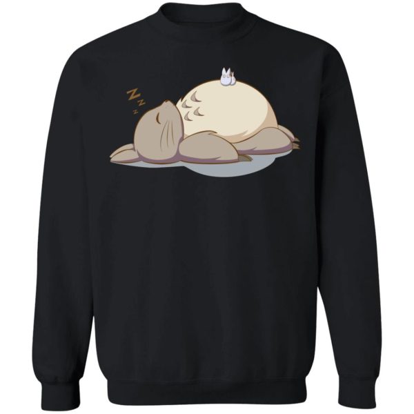 Chibi Totoro - Sleeping Totoro Sweatshirt-Apparel, Chibi Totoro, My Neighbor Totoro, Sweatshirt