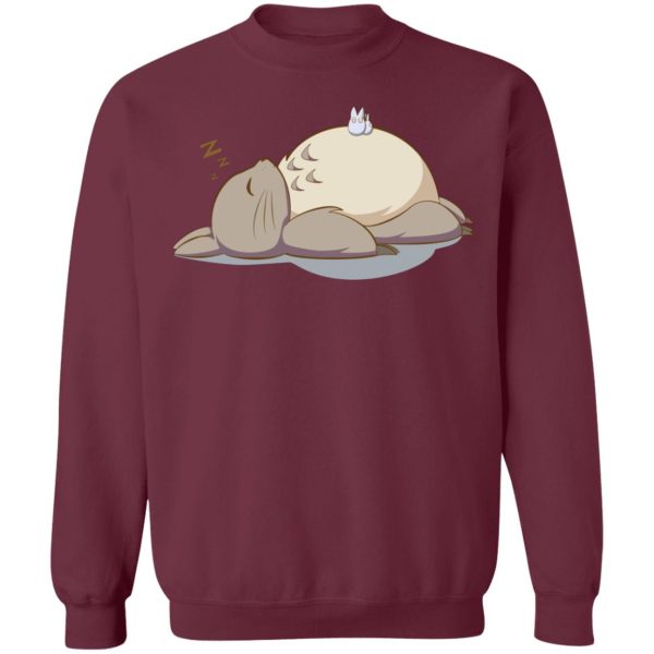 Chibi Totoro - Sleeping Totoro Sweatshirt-Apparel, Chibi Totoro, My Neighbor Totoro, Sweatshirt