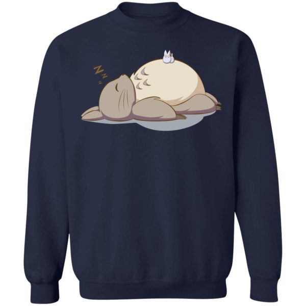 Chibi Totoro - Sleeping Totoro Sweatshirt-Apparel, Chibi Totoro, My Neighbor Totoro, Sweatshirt