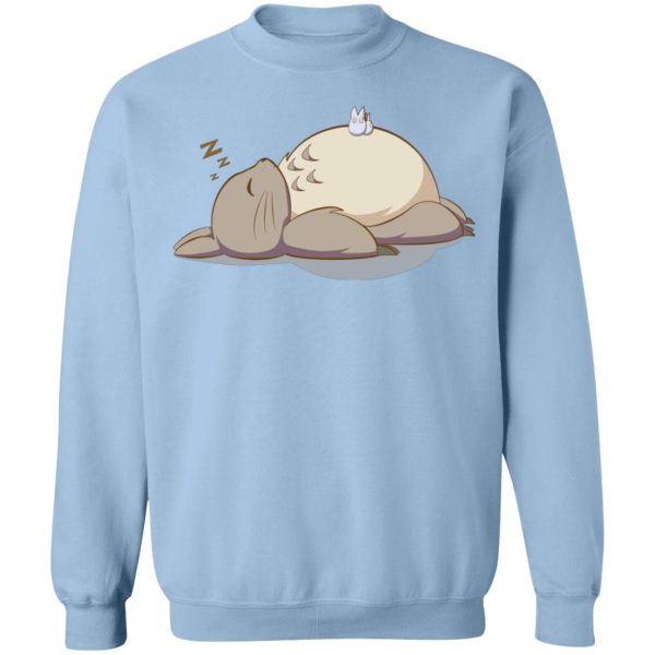 Chibi Totoro - Sleeping Totoro Sweatshirt-Apparel, Chibi Totoro, My Neighbor Totoro, Sweatshirt