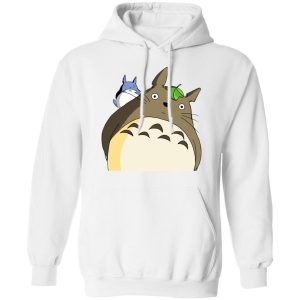 Totoro And Mei - The Curious Totoro Hoodie-Apparel, Hoodie, My Neighbor Totoro, Totoro And Mei