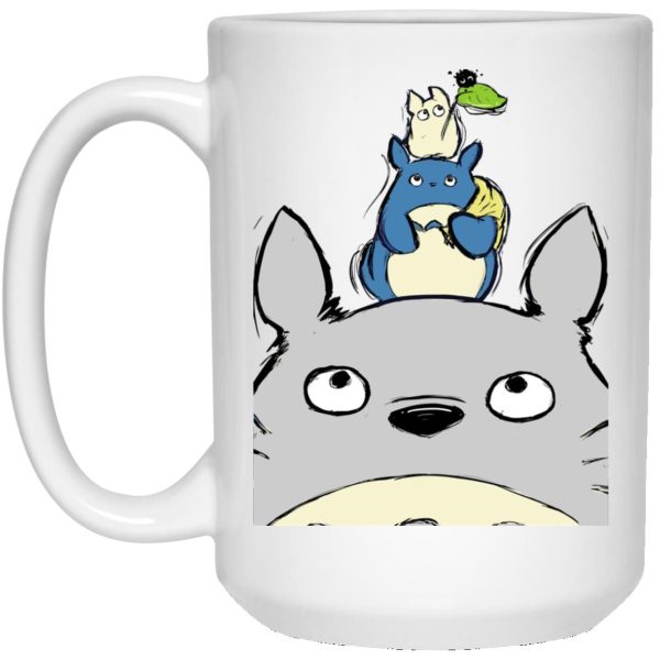 Totoro Cartoon Movie - Totoro Family Mug-Accessories, House Decor, Mug, My Neighbor Totoro, Totoro Cartoon Movie