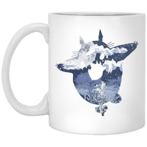 Totoro Umbrella - Totoro on the Teetotum Mug-House Decor, Mug, My Neighbor Totoro, Totoro Umbrella