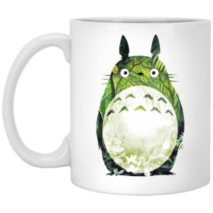 Totoro Drawing - The Green Totoro Mug-House Decor, Mug, My Neighbor Totoro, Totoro Drawing