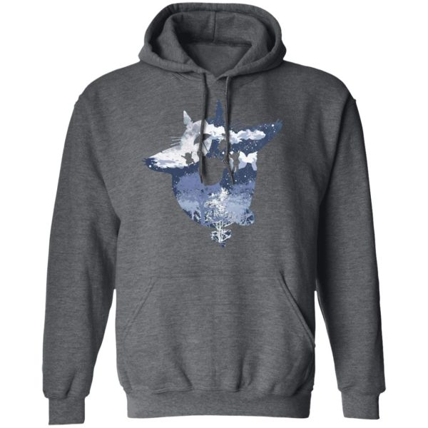 What Is Totoro In Japanese - Totoro on the Teetotum Hoodie-Apparel, Hoodie, My Neighbor Totoro, What Is Totoro In Japanese