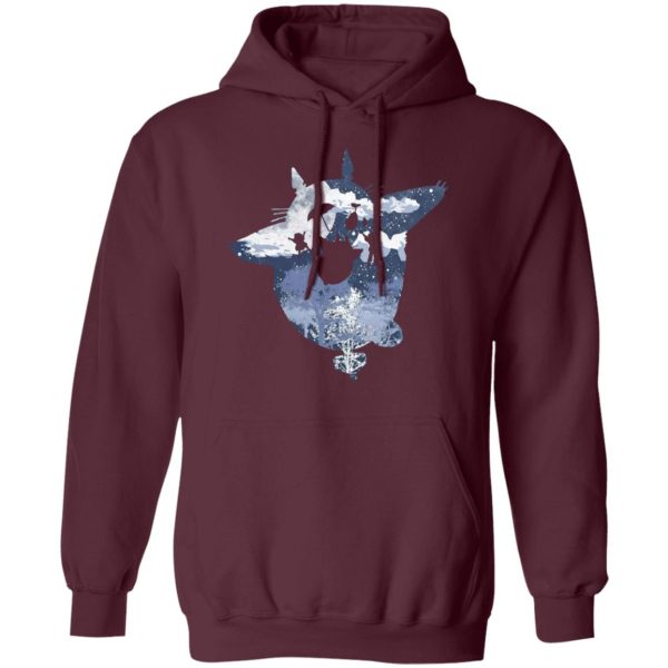 What Is Totoro In Japanese - Totoro on the Teetotum Hoodie-Apparel, Hoodie, My Neighbor Totoro, What Is Totoro In Japanese