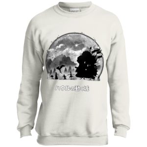 Howl's Moving Castle Anime - Howl’s Moving Castle – Walking in the Night Sweatshirt for Kid-Howl's Moving Castle Anime