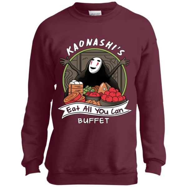 Miyazaki Spirited Away - Spirited Away – No Face Kaonashi Buffet Sweatshirt for Kid-Miyazaki Spirited Away