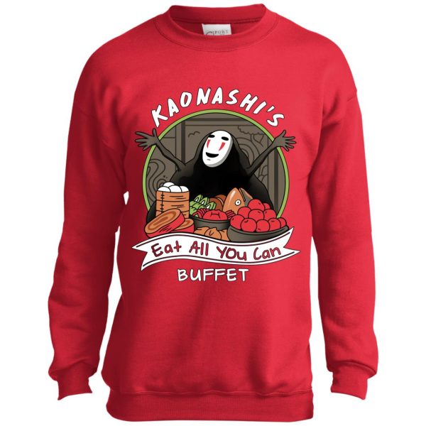 Miyazaki Spirited Away - Spirited Away – No Face Kaonashi Buffet Sweatshirt for Kid-Miyazaki Spirited Away