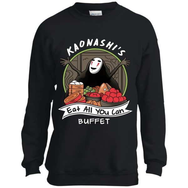 Miyazaki Spirited Away - Spirited Away – No Face Kaonashi Buffet Sweatshirt for Kid-Miyazaki Spirited Away