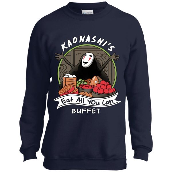 Miyazaki Spirited Away - Spirited Away – No Face Kaonashi Buffet Sweatshirt for Kid-Miyazaki Spirited Away