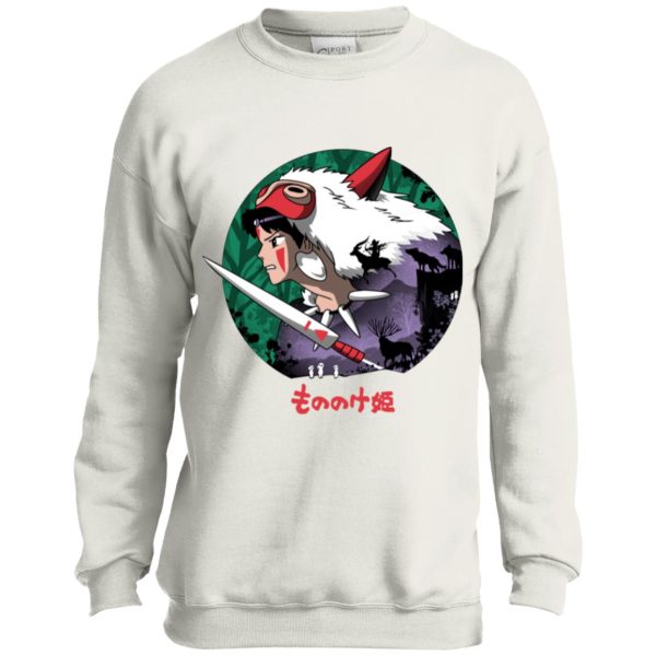 Princess Mononoke Mononoke Hime - Princess Mononoke’s Journey Sweatshirt for Kid-Princess Mononoke Mononoke Hime