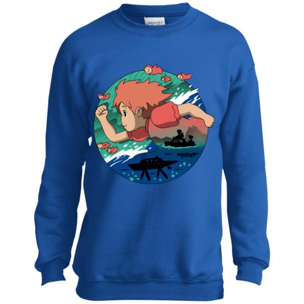 Ponyo Dad - Ponyo’s Journey Sweatshirt for Kid-Ponyo Dad