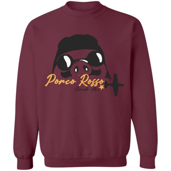 Porco Rosso Logo Sweatshirt Unisex-Apparel, porco rosso, Sweatshirt