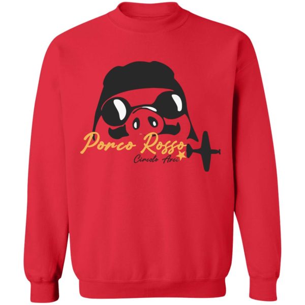 Porco Rosso Logo Sweatshirt Unisex-Apparel, porco rosso, Sweatshirt