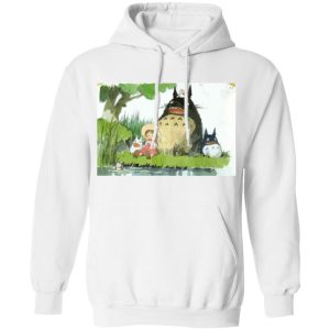 Totoro Movie Japanese - My Neighbor Totoro Picnic Fanart Hoodie Unisex-Apparel, Hoodie, My Neighbor Totoro, Totoro Movie Japanese