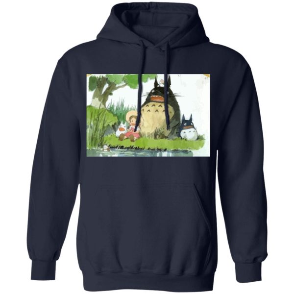 Totoro Movie Japanese - My Neighbor Totoro Picnic Fanart Hoodie Unisex-Apparel, Hoodie, My Neighbor Totoro, Totoro Movie Japanese