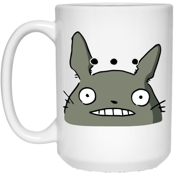 Totoro Tattoo - Totoro Poker Face Mug-Accessories, House Decor, Mug, My Neighbor Totoro, Totoro Tattoo