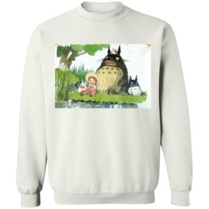 Totoro Drawing - My Neighbor Totoro Picnic Fanart Sweatshirt Unisex-Apparel, My Neighbor Totoro, Sweatshirt, Totoro Drawing