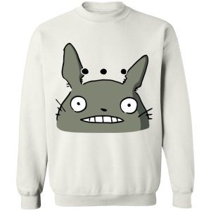 Totoro Sun Shade Cat Bus - Totoro Poker Face Sweatshirt Unisex-Apparel, My Neighbor Totoro, Sweatshirt, Totoro Sun Shade Cat Bus