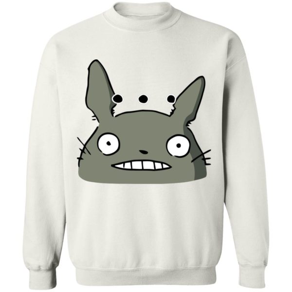 Totoro Sun Shade Cat Bus - Totoro Poker Face Sweatshirt Unisex-Apparel, My Neighbor Totoro, Sweatshirt, Totoro Sun Shade Cat Bus