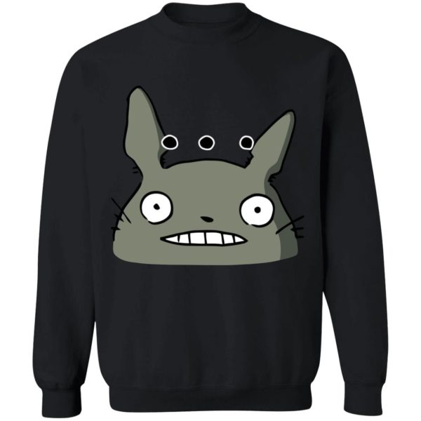 Totoro Sun Shade Cat Bus - Totoro Poker Face Sweatshirt Unisex-Apparel, My Neighbor Totoro, Sweatshirt, Totoro Sun Shade Cat Bus