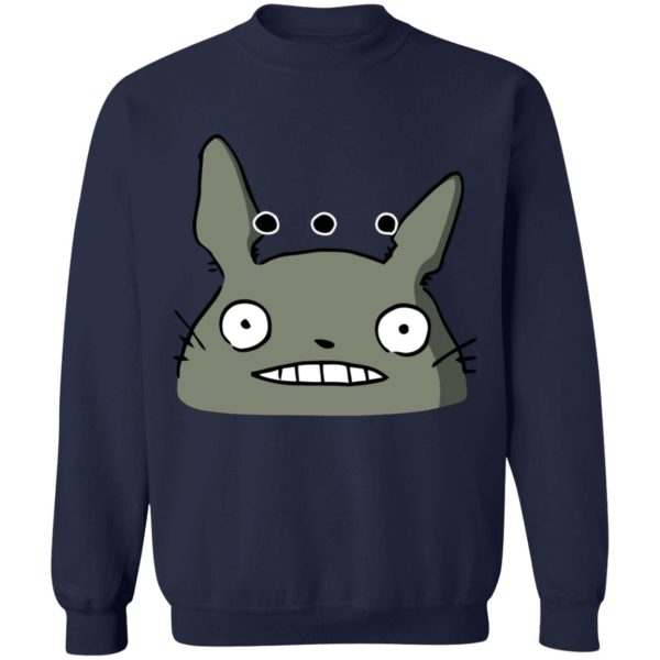 Totoro Sun Shade Cat Bus - Totoro Poker Face Sweatshirt Unisex-Apparel, My Neighbor Totoro, Sweatshirt, Totoro Sun Shade Cat Bus