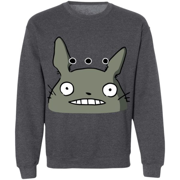 Totoro Sun Shade Cat Bus - Totoro Poker Face Sweatshirt Unisex-Apparel, My Neighbor Totoro, Sweatshirt, Totoro Sun Shade Cat Bus