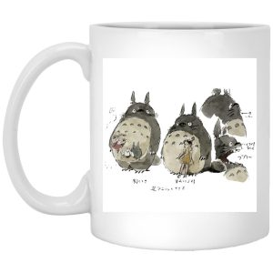 Totoro Ann Arbor - My Neighbor Totoro Sketch Mug-Accessories, House Decor, Mug, My Neighbor Totoro, Totoro Ann Arbor