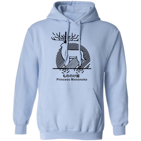 Princess Mononoke Ainu Influence - Princess Mononoke – Shishigami Line Art Hoodie Unisex-Apparel, Hoodie, princess mononoke, Princess Mononoke Ainu Influence