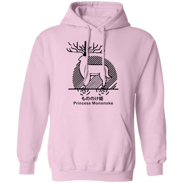 Princess Mononoke Ainu Influence - Princess Mononoke – Shishigami Line Art Hoodie Unisex-Apparel, Hoodie, princess mononoke, Princess Mononoke Ainu Influence