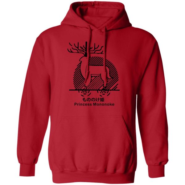 Princess Mononoke Ainu Influence - Princess Mononoke – Shishigami Line Art Hoodie Unisex-Apparel, Hoodie, princess mononoke, Princess Mononoke Ainu Influence