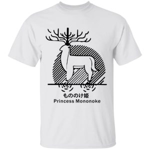 Princess Mononoke Mask - Princess Mononoke – Shishigami Line Art T Shirt Unisex-Apparel, princess mononoke, Princess Mononoke Mask, Tshirt