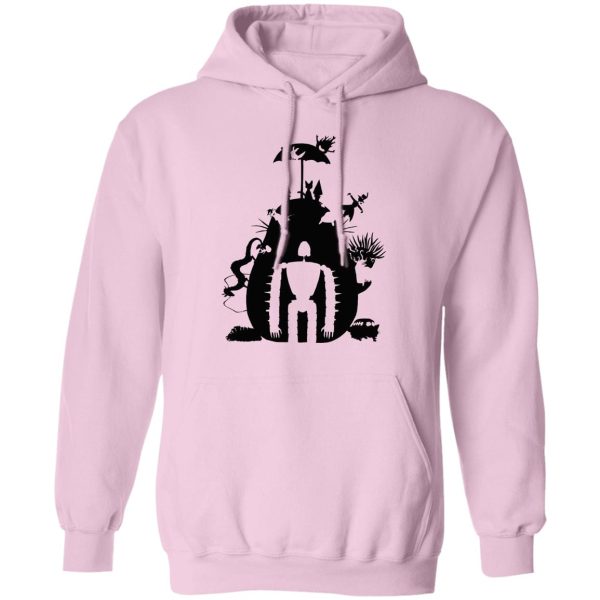 Totoro Sun Shade Cat Bus - Studio Ghibli Black & White Art Compilation Hoodie Unisex-Apparel, Hoodie, Howl's Moving Castle, Kiki's Delivery Service, Laputa: Castle in the Sky, My Neighbor Totoro, Spirited Away, Totoro Sun Shade Cat Bus