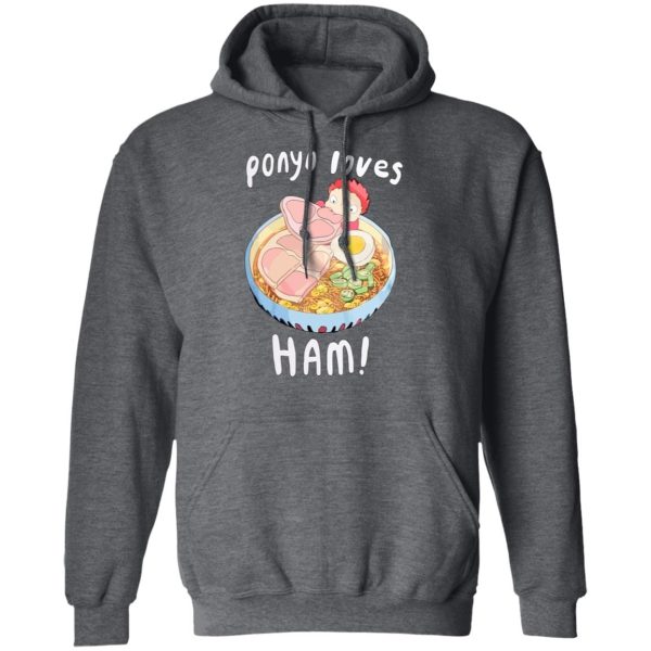 Ponyo Japanese - Ponyo Loves Ham Hoodie-Apparel, Hoodie, ponyo, Ponyo Japanese