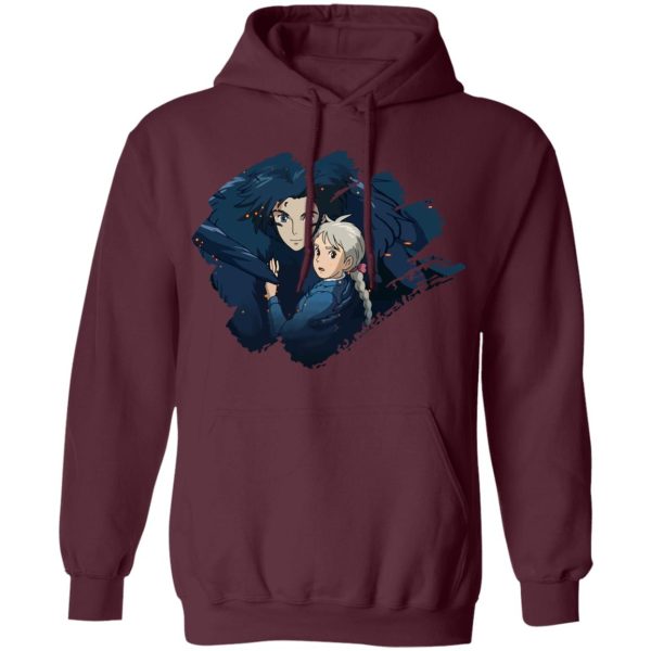 Howl's Moving Castle Anime - Howl and Sophia Hoodie Unisex-Apparel, Hoodie, Howl's Moving Castle, Howl's Moving Castle Anime