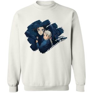 Howl's Moving Castle English Cast - Howl and Sophia Sweatshirt Unisex-Apparel, Howl's Moving Castle, Howl's Moving Castle English Cast, Sweatshirt