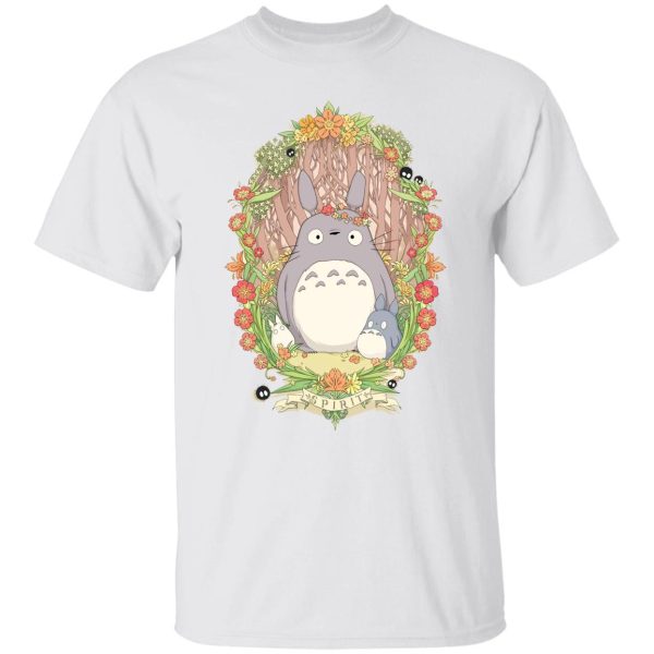 Totoro Plush Toy - Totoro Family in Jungle T Shirt-Apparel, My Neighbor Totoro, Totoro Plush Toy, Tshirt